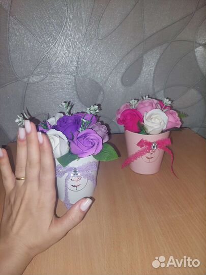 Букет - Комплимент из мыльных роз