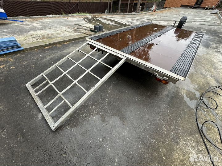 Прицеп для 2-х снегоходов алюминиевый