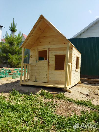 Детский игровой домик из дерева