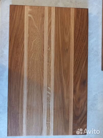 Доска разделочная дубовая, вставки из ясеня