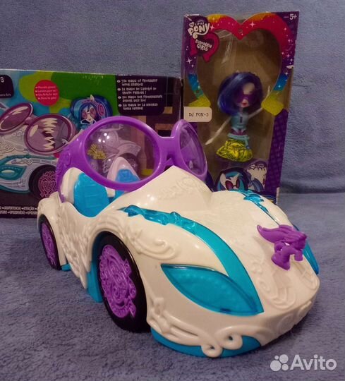 My Little Pony кукла и автомобиль