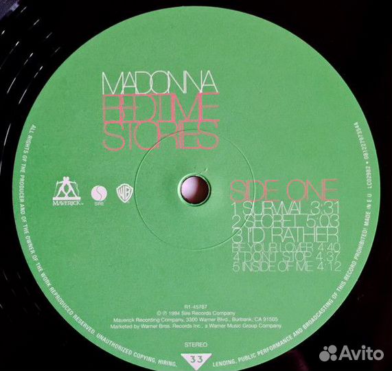 Виниловая пластинка Madonna bedtime stories (180 G