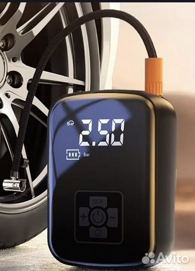 Автомобильный насос компрессор беспроводной