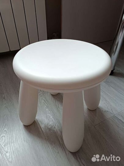 Табурет детский Икеа маммут белый