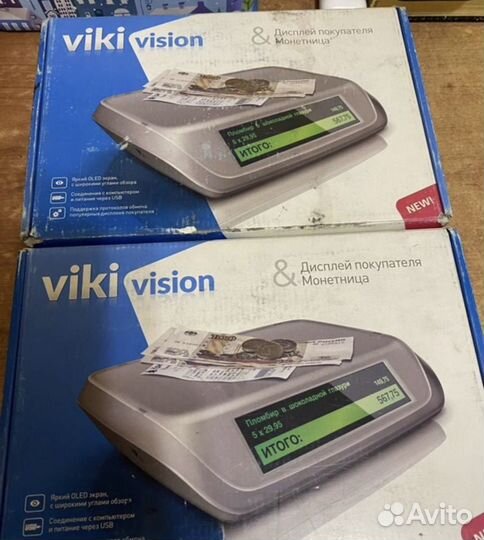Дисплей покупателя Viki vision с монетницей