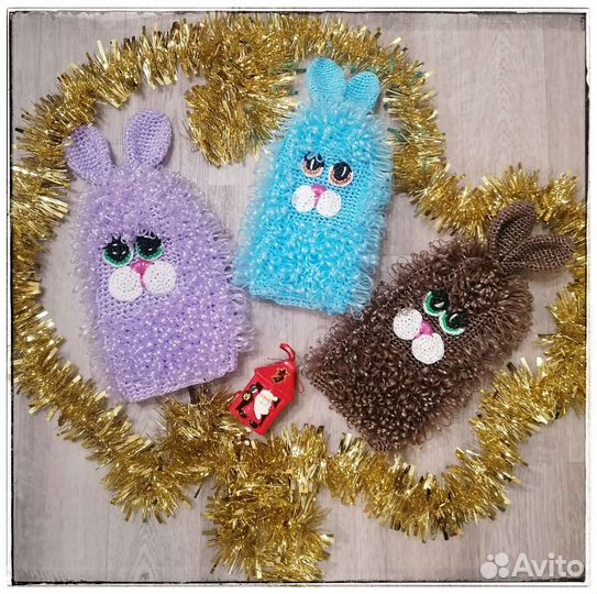 Мочалка вязаная