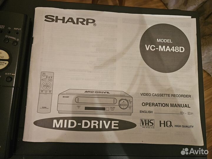 Видеомагнитофон sharp VC-MA48D