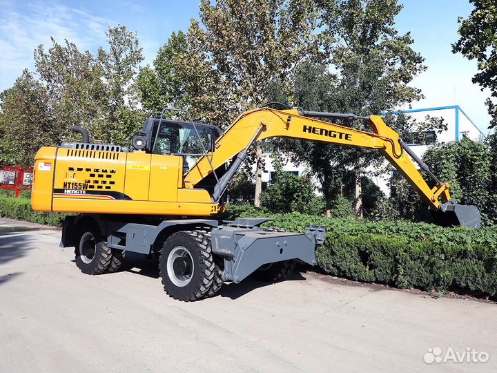 Колёсный экскаватор HENGTE HT160W, 2024