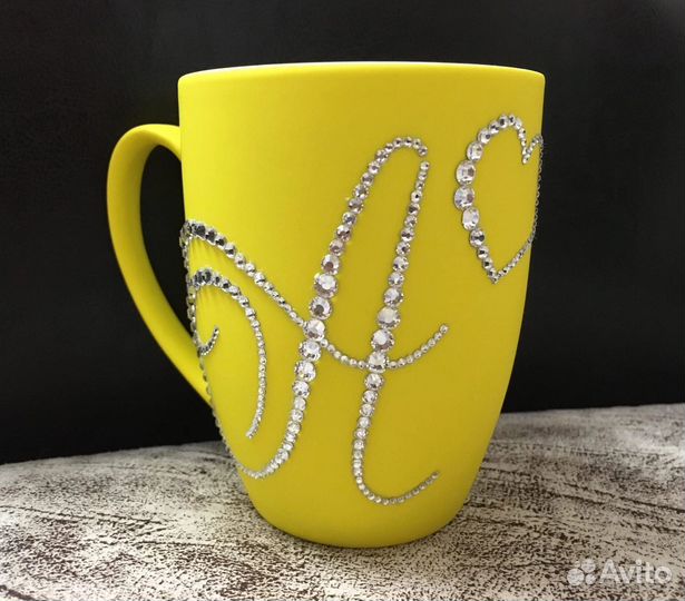 Кружка со стразами