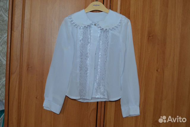 Блузка школьная 122-128