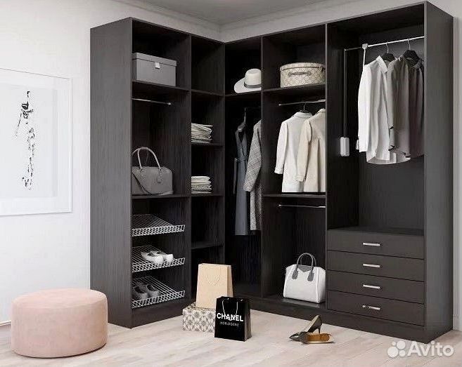 Гардеробная на заказ, производство мебели