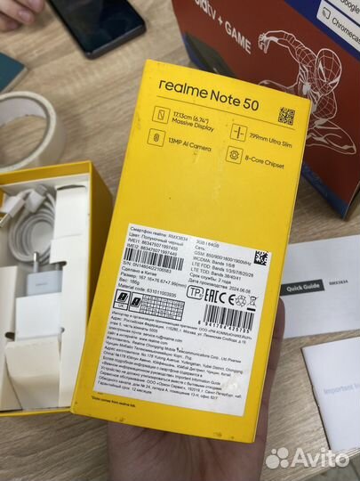 realme Note 50, 3/64 ГБ