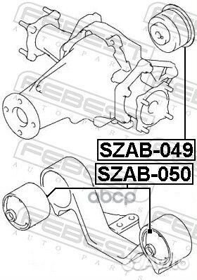 Сайленблок заднего дифференциала (suzuki grand