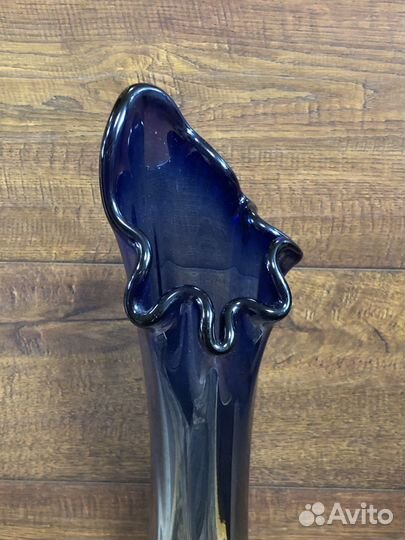 Ваза цветное стекло 53см