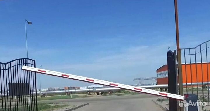 Установка шлагбаума