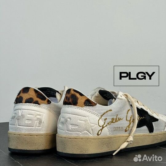 Golden Goose Ballstar Leopard Кеды Голден Гус