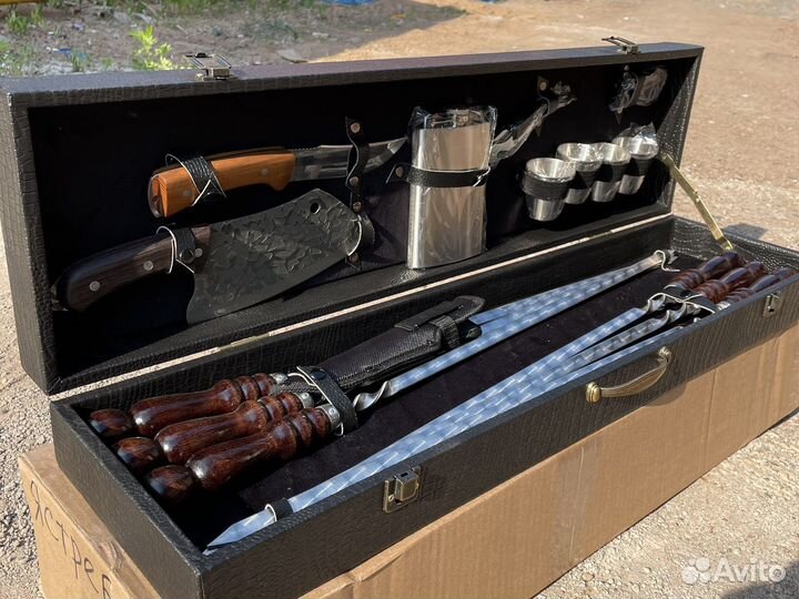 Набор шампуров в кейсе 