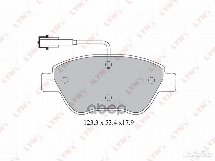 Колодки тормозные дисковые перед fiat bravo