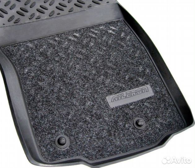 Коврики VW Passat (B6/B7) (2005-2010, 2011-15) салон (3D) soft (Крепеж)