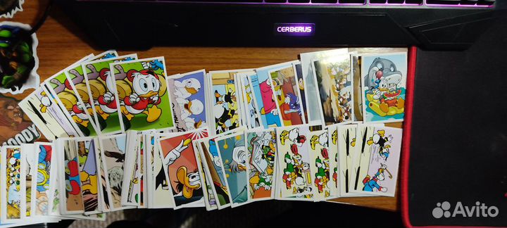 Наклейки и карточки по коллекции 