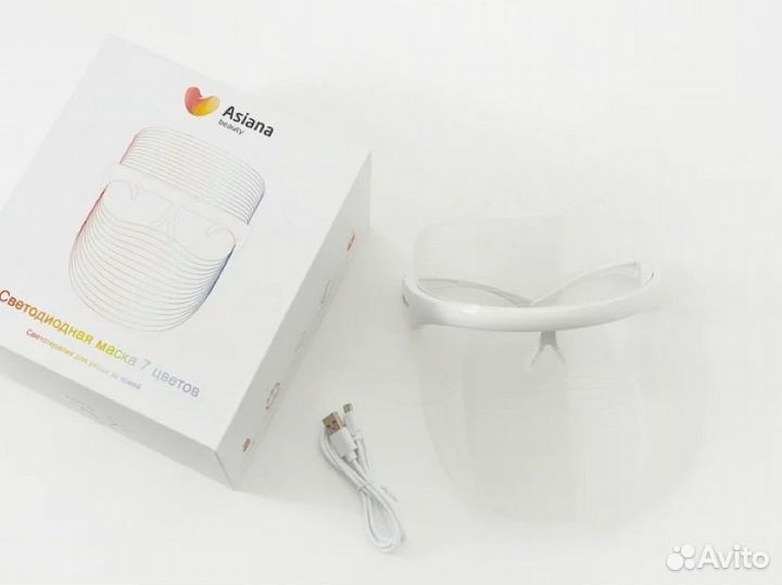Светодиодная маска для лица asiana beauty LED mask