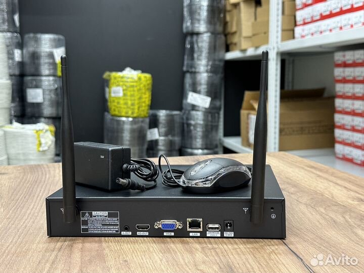 Беспроводное видеонаблюдение 4 камеры