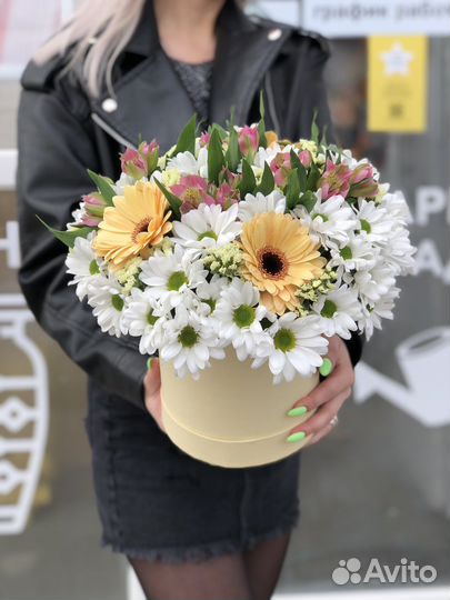 Цветы в коробке