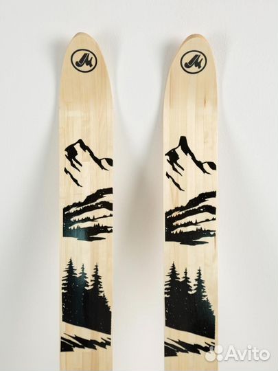 Охотничьи лыжи Маяк Лесные 175х11, дерево-пластик