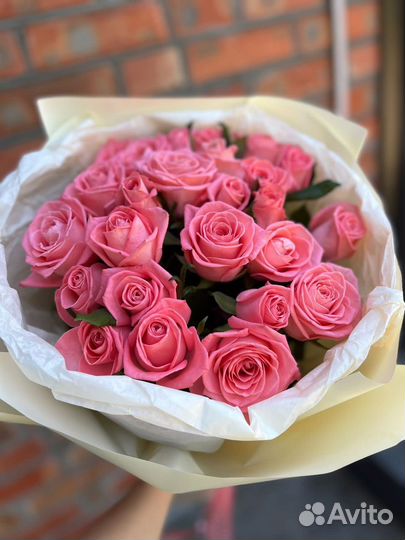 Розы букет 25 35 51 цветы доставка