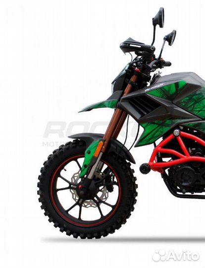 Мотоцикл турэндуро rockot hound 250 LUX зел птс
