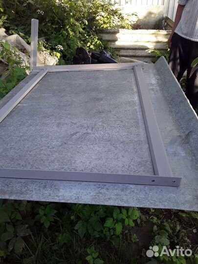 Козырек над дверью бу из оцинковки 150х110