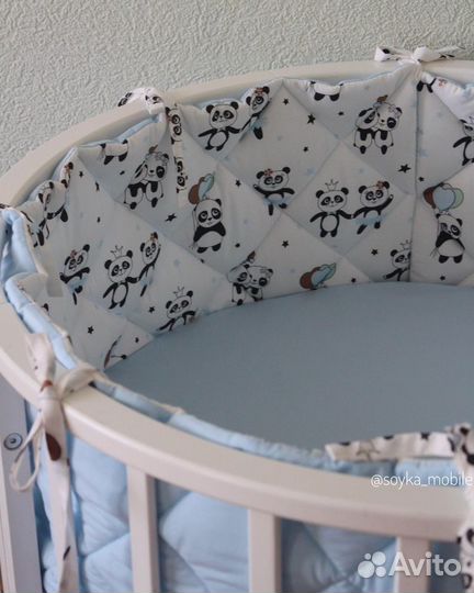 Стёганые бортики в кроватку