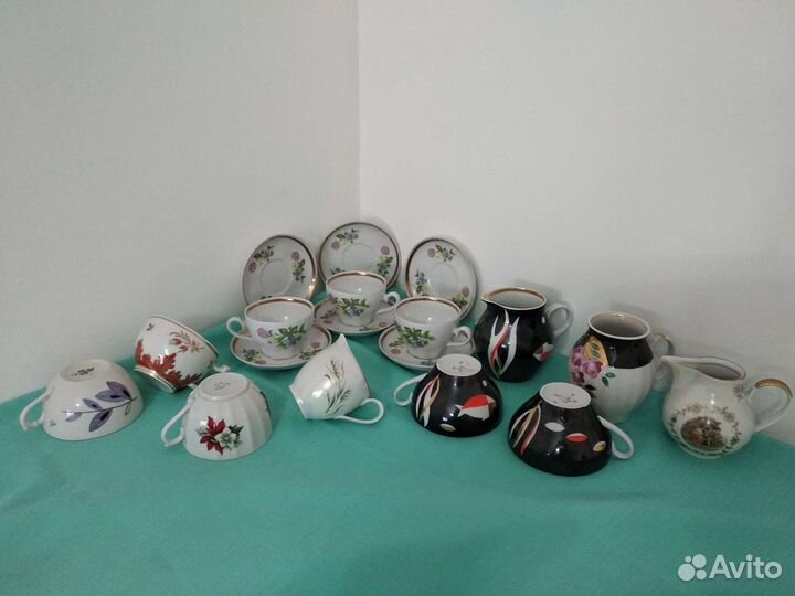 Чашки, блюдца, молочники СССР, Гдр