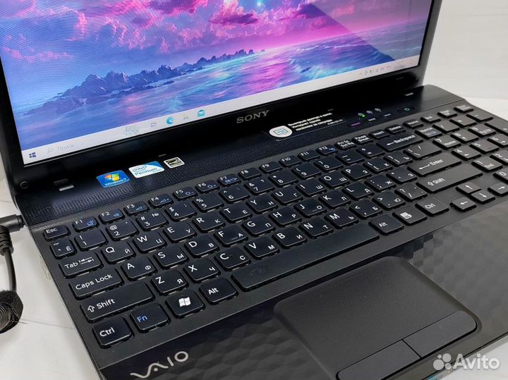 Домашний Ноутбук SSD windows 10 Intel Sony Обмен