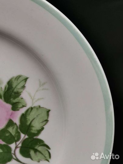 Тарелки Блюдца десертные Розы фхз Хайта СССР