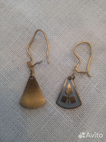 Серьги Ростовская финифть. мельхиор, эмаль