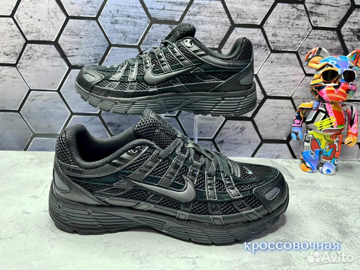 Кроссовки летние Nike p6000 черные