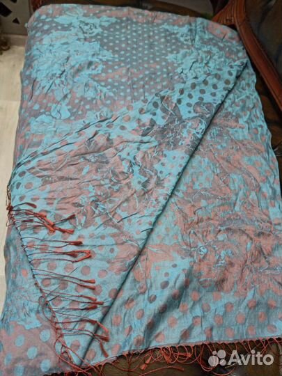 Палантин хлопок/шелк valentino италия