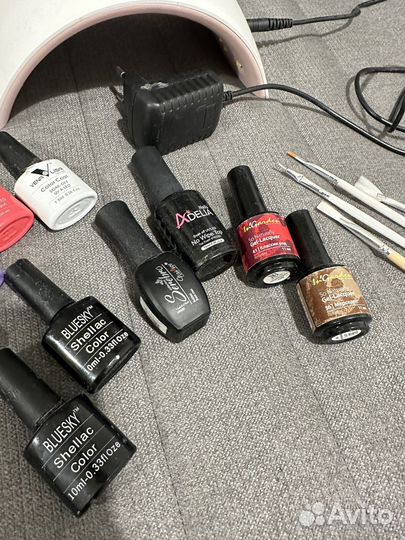 Лампа SUN UV/LED сенсорная с гель лаками