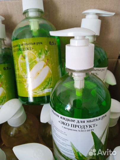 Жидкое мыло для мытья рук эко, густое