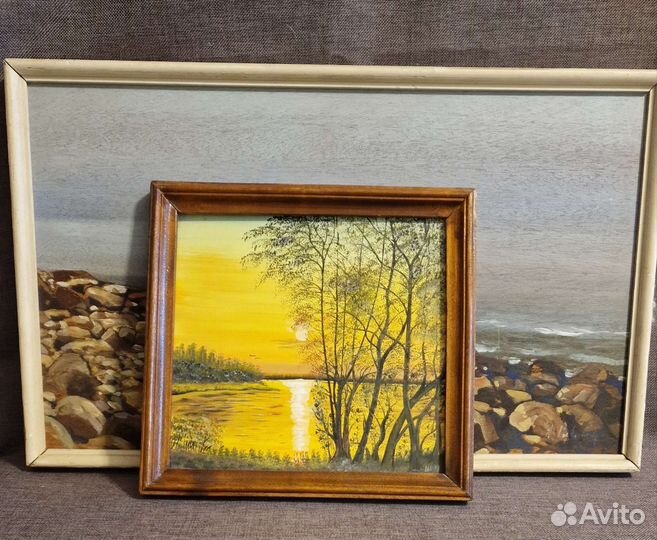 Картина масло. Винтаж СССР