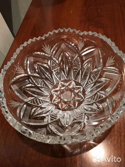 Ваза / салатник хрусталь винтаж СССР 70- 80 хг