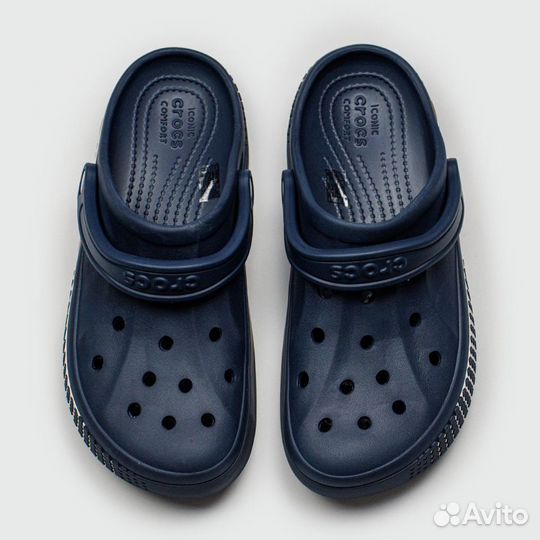 Сабо crocs Bayaband Cloc Blue White Points