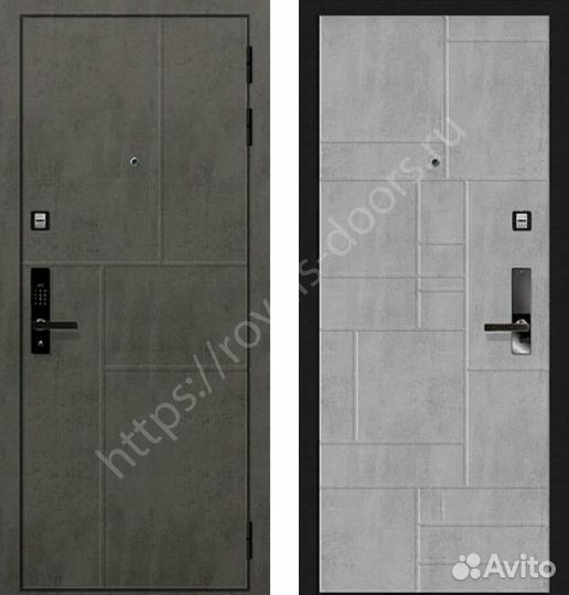 Металлическая дверь с биометрическим замком