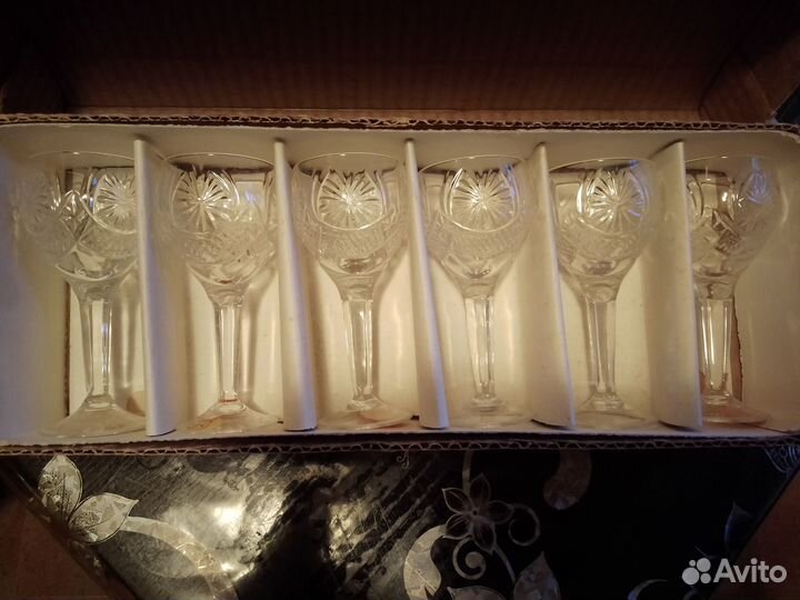 Хрустальные рюмки на ножке СССР