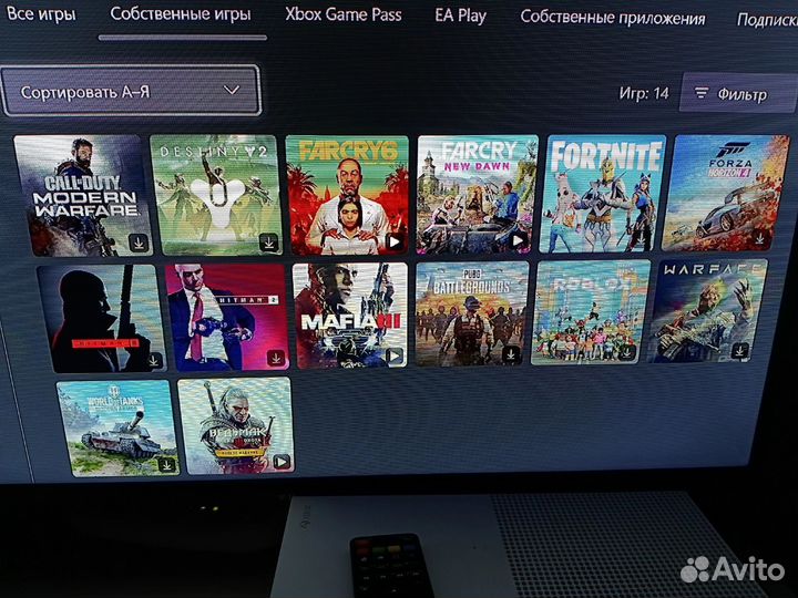 Xbox one s 1tb с играми