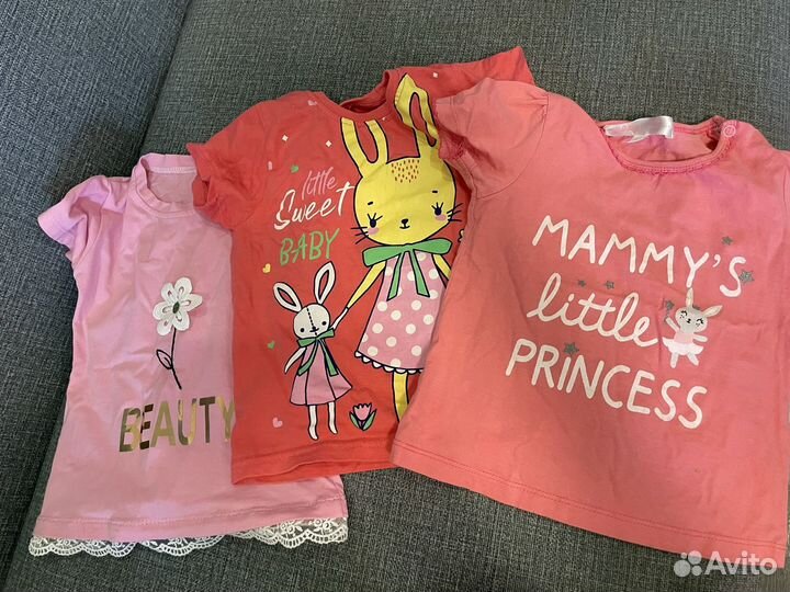 Вещи пакетом для девочки 80-86