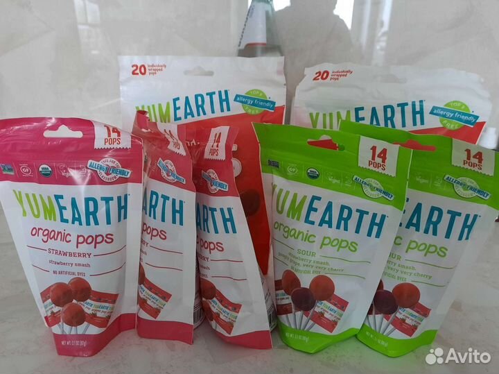 Леденцы органические YumeEarth organic pops
