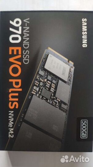 Новый диск samsung 970 evo plus nvme m.2 500Gb