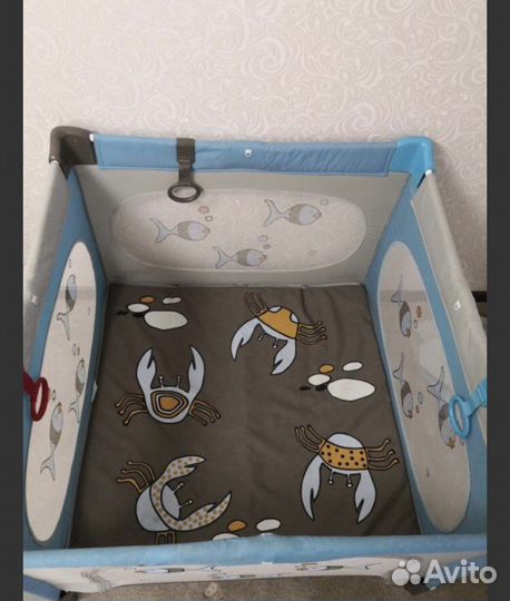 Манеж квадратный игровой для детей до 3 лет